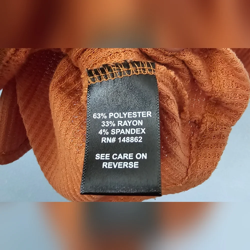 Torrid - Super Soft Henley Long Sleeve Tee - Raw Sienna (color) - Size 3 - Picture 5 of 6